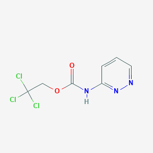 molecular formula C7H6Cl3N3O2 B8353705 2,2,2-Trichloroethyl pyridazin-3-ylcarbamate 