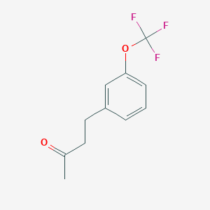 molecular formula C11H11F3O2 B8353710 4-(3-Trifluoromethoxyphenyl)-2-butanone CAS No. 179381-94-3