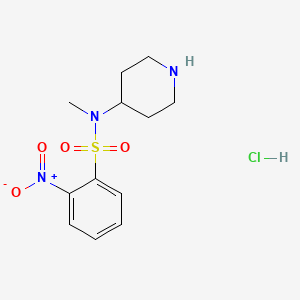 N-methyl-2-nitro-N-piperidin-4-yl-benzenesulfonamide hydrochloride