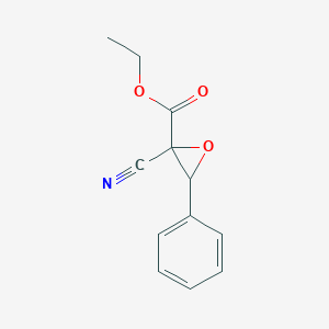 molecular formula C12H11NO3 B8353732 2-Cyano-3-phenyloxirane-2-carboxylic acid ethyl ester 