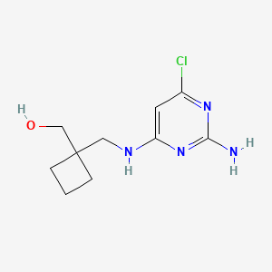 (1-(((2-Amino-6-chloro-4-pyrimidinyl)amino)methyl)cyclobutyl)methanol