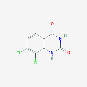 molecular formula C8H4Cl2N2O2 B8353742 7,8-dichloroquinazolin-2,4(1H,3H)-dione 