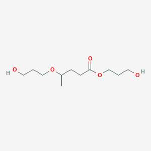 molecular formula C11H22O5 B8353745 3-Hydroxypropyl 4-(3-hydroxypropoxy)pentanoate 