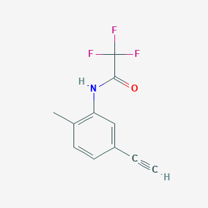molecular formula C11H8F3NO B8353771 N-(5-Ethynyl-2-methylphenyl)-2,2,2-trifluoroacetamide 