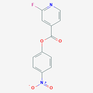 molecular formula C12H7FN2O4 B8353810 p-Nitrophenyl 2-fluoroisonicotinate 