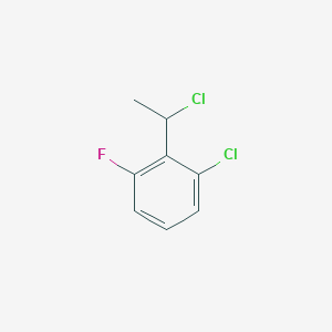 molecular formula C8H7Cl2F B8353894 2-Chloro-6-fluoro-alpha-methylbenzyl chloride 