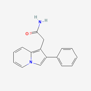 2-(2-Phenylindolizin-1-yl)acetamide