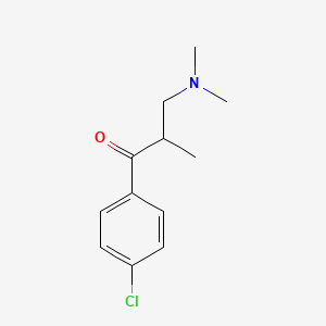 molecular formula C12H16ClNO B8353903 3-Dimethylamino-2-methyl-4'-chloropropiophenone 