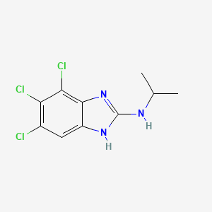 2-(Isopropylamino)-4,5,6-trichloro-1H-benzimidazole