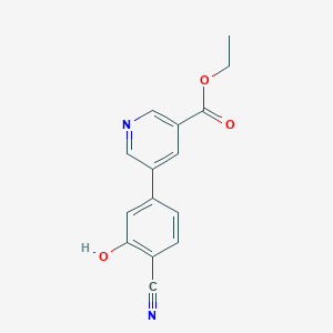 5-(4-Cyano-3-hydroxy-phenyl)-nicotinic acid ethyl ester