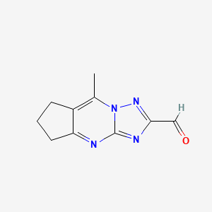 8-Methyl-6,7-dihydro-5H-cyclopenta[d][1,2,4]triazolo[-1,5-a]pyrimidine-2-carbaldehyde