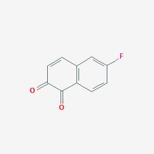 molecular formula C10H5FO2 B8353979 6-Fluoronaphthalene-1,2-dione 