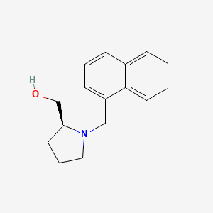 molecular formula C16H19NO B8353992 (S)-N-(alpha-naphthyl)methyl-2-pyrrolidine methanol 