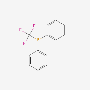 molecular formula C13H10F3P B8353998 Diphenyl(trifluoromethyl)phosphane CAS No. 1605-56-7