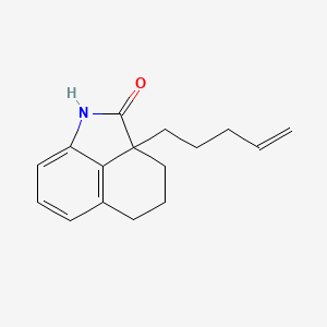 molecular formula C16H19NO B8354020 2a-(4-Pentenyl)-2a,3,4,5-tetrahydrobenzo[cd]indol-2(1H)-one 