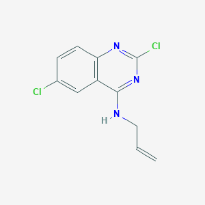 molecular formula C11H9Cl2N3 B8354108 4-Allylamino-2,6-dichloroquinazoline 