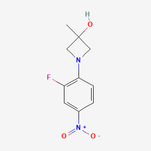 3-Fluoro-4-(3-hydroxy-3-methyl-1-azetidinyl)nitrobenzene