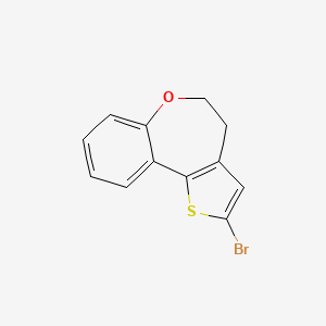 molecular formula C12H9BrOS B8354207 2-Bromo-4,5-dihydrobenzo[b]thieno[2,3-d]oxepine 