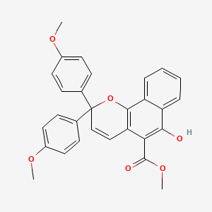 2,2-Bis(4-methoxyphenyl)-5-(methoxycarbonyl)-6-hydroxy-[2H]-naphtho[1,2-b]pyran