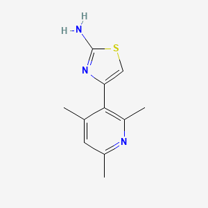 molecular formula C11H13N3S B8354246 4-(2,4,6-Trimethylpyridin-3-yl)thiazol-2-amine 