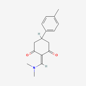 molecular formula C16H19NO2 B8354276 2-Dimethylaminomethylene-5-p-tolyl-cyclohexane-1,3-dione 
