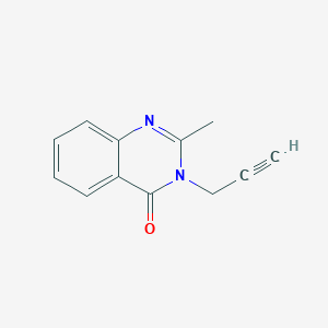 molecular formula C12H10N2O B8354289 2-Methyl-3-propargylquinazoline-4(3H)-one 