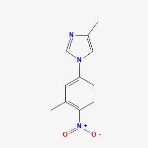 molecular formula C11H11N3O2 B8354304 5-(4-Methylimidazol-1-yl)-2-nitrotoluene 