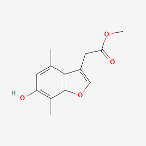 Methyl(6-hydroxy-4,7-dimethyl-1-benzofuran-3-yl)acetate