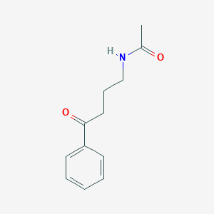 molecular formula C12H15NO2 B8354332 N-(4-Oxo-4-phenylbutyl)acetamide 