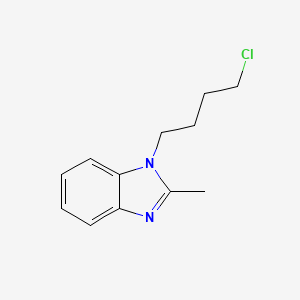 molecular formula C12H15ClN2 B8354377 1-(4-chlorobutyl)-2-methyl-1H-benzimidazole 