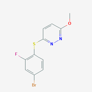 3-(4-Bromo-2-fluoro-phenylsulfanyl)-6-methoxy-pyridazine