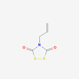 molecular formula C5H5NO2S2 B8354510 N-allyl-1,2,4-dithiazolidine-3,5-dione 