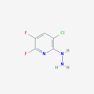 3-Chloro-5,6-difluoro-2-hydrazinopyridine