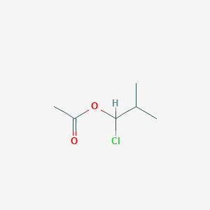 molecular formula C6H11ClO2 B8354597 1-Chloro-2-methylpropyl acetate 