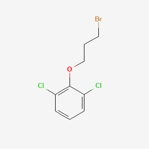 molecular formula C9H9BrCl2O B8354639 2-(3-Bromopropoxy)-1,3-dichlorobenzene 