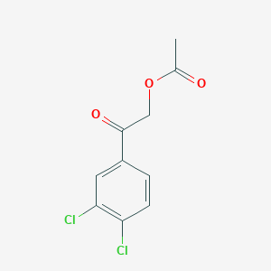 molecular formula C10H8Cl2O3 B8354641 3,4-Dichlorophenacyl acetate CAS No. 65143-38-6