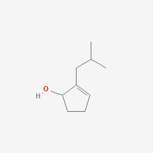 molecular formula C9H16O B8354648 2-Isobutyl-cyclopent-2-enol 