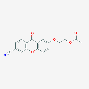 2-[(6-Cyano-9-oxo-9H-xanthen-2-YL)oxy]ethyl acetate