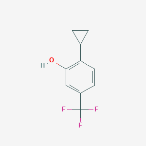 molecular formula C10H9F3O B8354719 2-Cyclopropyl-5-trifluoromethyl-phenol 
