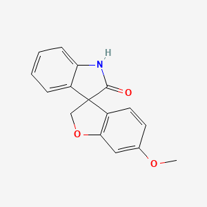 molecular formula C16H13NO3 B8354743 6-methoxyspiro[1-benzofuran-3,3'-indol]-2'(1'H)-one 