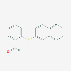 molecular formula C17H12OS B8354774 2-(2-Naphthylthio)benzaldehyde 