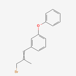 molecular formula C16H15BrO B8354851 3-(m-Phenoxyphenyl)-2-methyl-2-propenyl bromide 