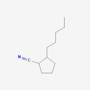 molecular formula C11H19N B8354867 2-Pentylcyclopentanecarbonitrile 