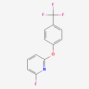 molecular formula C12H7F4NO B8354886 2-Fluoro-6-(4-trifluoromethylphenoxy)pyridine 