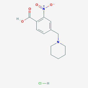 2-Nitro-4-piperidin-1-ylmethyl-benzoic acid hydrochloride