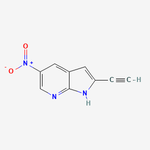 2-ethynyl-5-nitro-1H-pyrrolo[2,3-b]pyridine