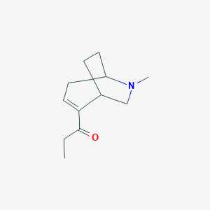 2-Propionyl-(6-methyl-6-azabicylo[3.2.2]non-2-ene)