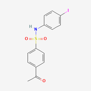 4-acetyl-N-(4-iodophenyl)benzenesulfonamide