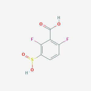 molecular formula C7H4F2O4S B8354991 2,6-Difluoro-3-sulfino-benzoic acid 