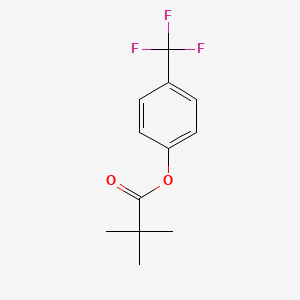 molecular formula C12H13F3O2 B8355029 4-(Trifluoromethyl)phenyl pivalate 